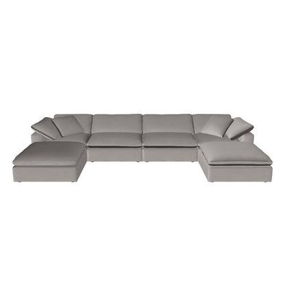 Fluffy 4 Piece Sectional W/Double Otto