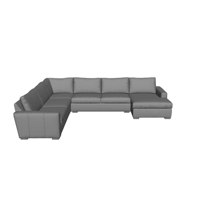 Mesa 156" Leather Corner Sectionals w. Right Chaise