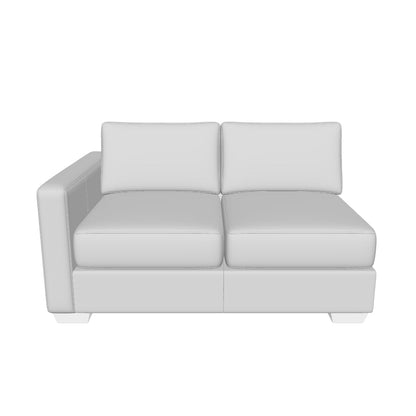 Track Leather LAF Loveseat