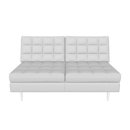 Wallace Leather Armless Loveseat
