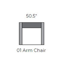 Sunset Valley 51" Arm Chair - Peyton Slate