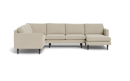 Wallace 131" Untufted Corner Sectionals w. Right Chaise - Curious Pearl