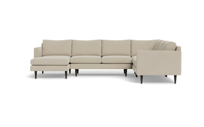 Wallace 131" Untufted Corner Sectionals w. Left Chaise - Curious Pearl