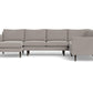 Wallace Untufted Corner Sectionals w. Left Chaise