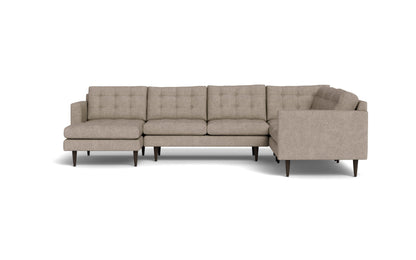 Wallace 131" Corner Sectionals w. Left Chaise - ELLIOT PEBBLE