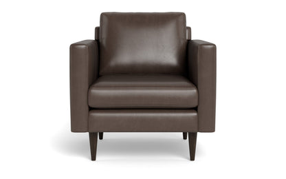 Wallace 34" Leather Untufted Arm Chair - HUDSON IRON