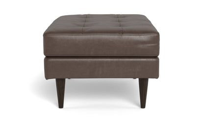 Wallace Leather Ottoman - HUDSON IRON
