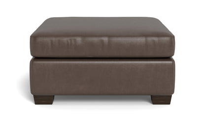 Track Leather Cocktail Ottoman - HUDSON IRON