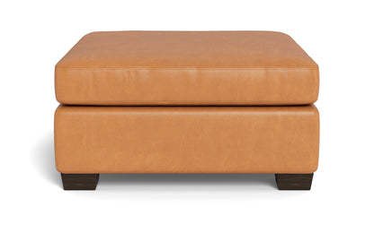 Track Leather Cocktail Ottoman - HUDSON LAGER