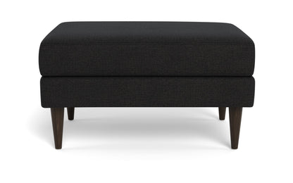 Wallace Untufted Ottoman - Merit Onyx