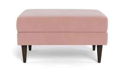 Wallace Untufted Ottoman - Superb Blush