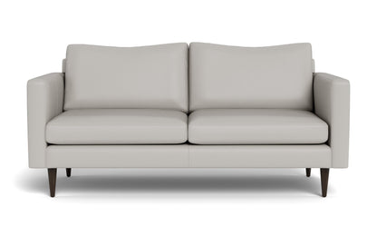 Wallace 74" Leather Untufted Apartment Sofa - TRIBECA CHELSEA