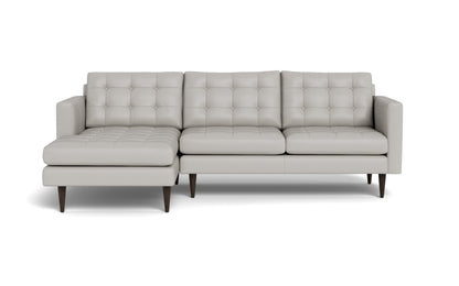 Wallace 98" Leather Left Chaise Sectional - TRIBECA CHELSEA