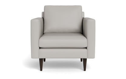Wallace 34" Leather Untufted Arm Chair - TRIBECA CHELSEA