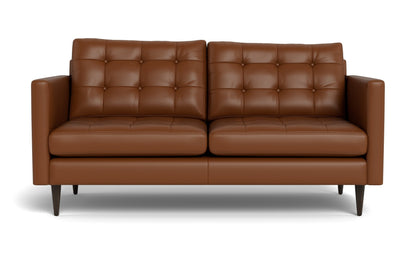 Wallace 69" Leather Loveseat - TRIBECA CHESTNUT