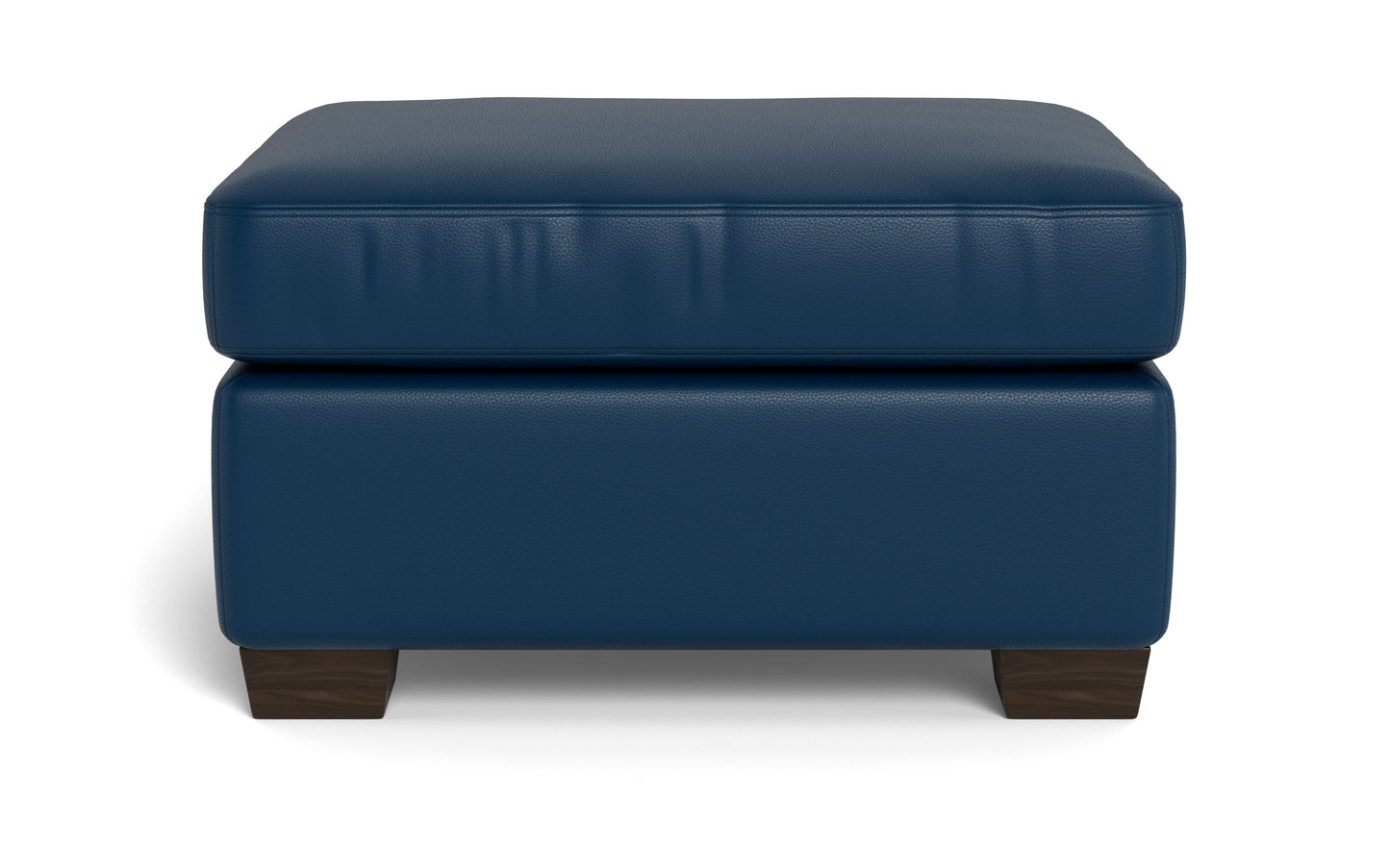 Track Leather Ottoman