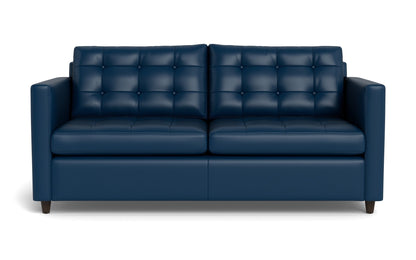 Wallace 74" Leather Queen Sleeper Sofa - TRIBECA COBALT