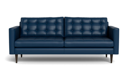 Wallace 85" Leather Sofa - TRIBECA COBALT