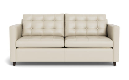 Wallace 74" Leather Queen Sleeper Sofa - TRIBECA CREAM