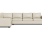 Track Leather Right Corner Sleeper Sectional