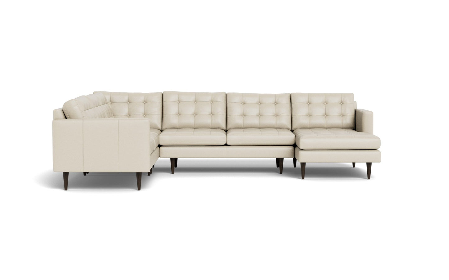 Wallace Leather Corner Sectionals w. Right Chaise