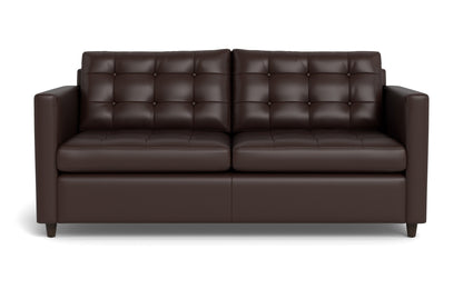 Wallace 74" Leather Queen Sleeper Sofa - TRIBECA ESPRESSO