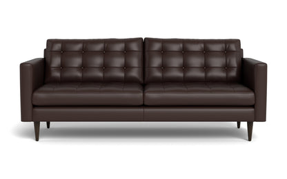 Wallace 85" Leather Sofa - TRIBECA ESPRESSO