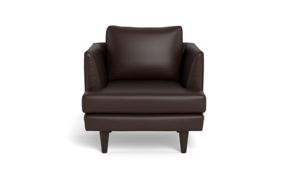 Rainey 35" Leather Arm Chair - TRIBECA ESPRESSO