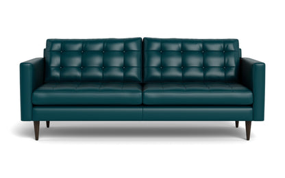 Wallace 85" Leather Sofa - TRIBECA LAGOON