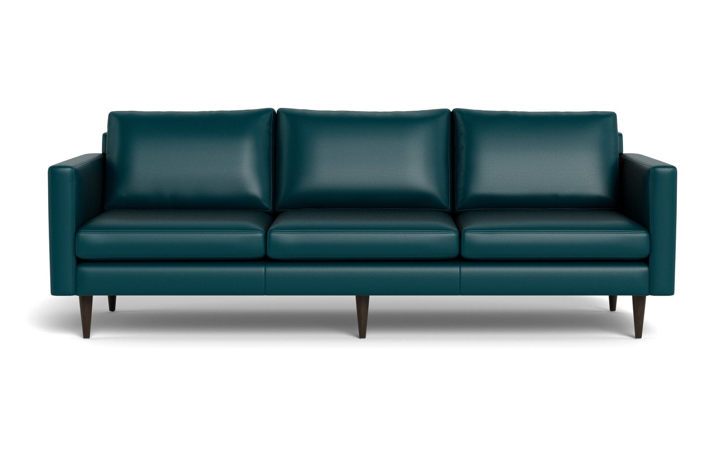 Wallace Leather Untufted Estate Sofa