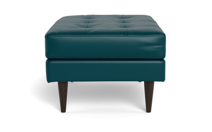 Wallace Leather Ottoman - TRIBECA LAGOON