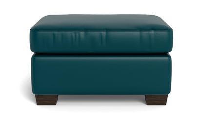 Track Leather Ottoman - TRIBECA LAGOON