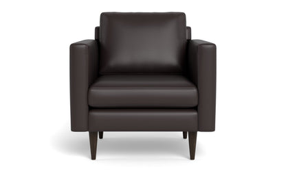 Wallace 34" Leather Untufted Arm Chair - TRIBECA QUARRY