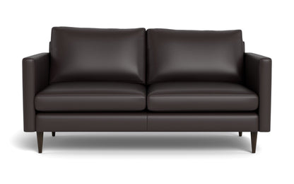 Wallace 69" Leather Untufted Loveseat - TRIBECA QUARRY