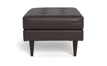 Wallace Leather Ottoman - TRIBECA QUARRY