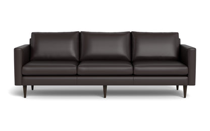 Wallace 98" Leather Untufted Estate Sofa - TRIBECA QUARRY