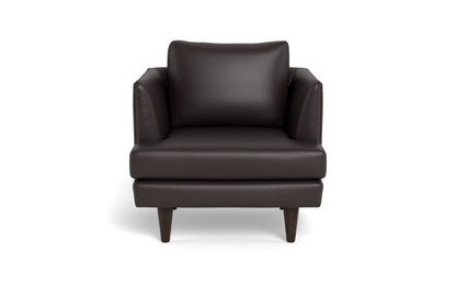 Rainey 35" Leather Arm Chair - TRIBECA QUARRY