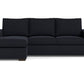 Mesa Reversible Chaise Sofa - Bella Black