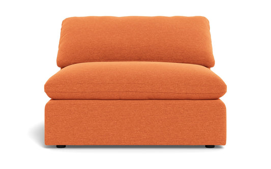 Fluffy Armless Chair - Bennett Orangeade