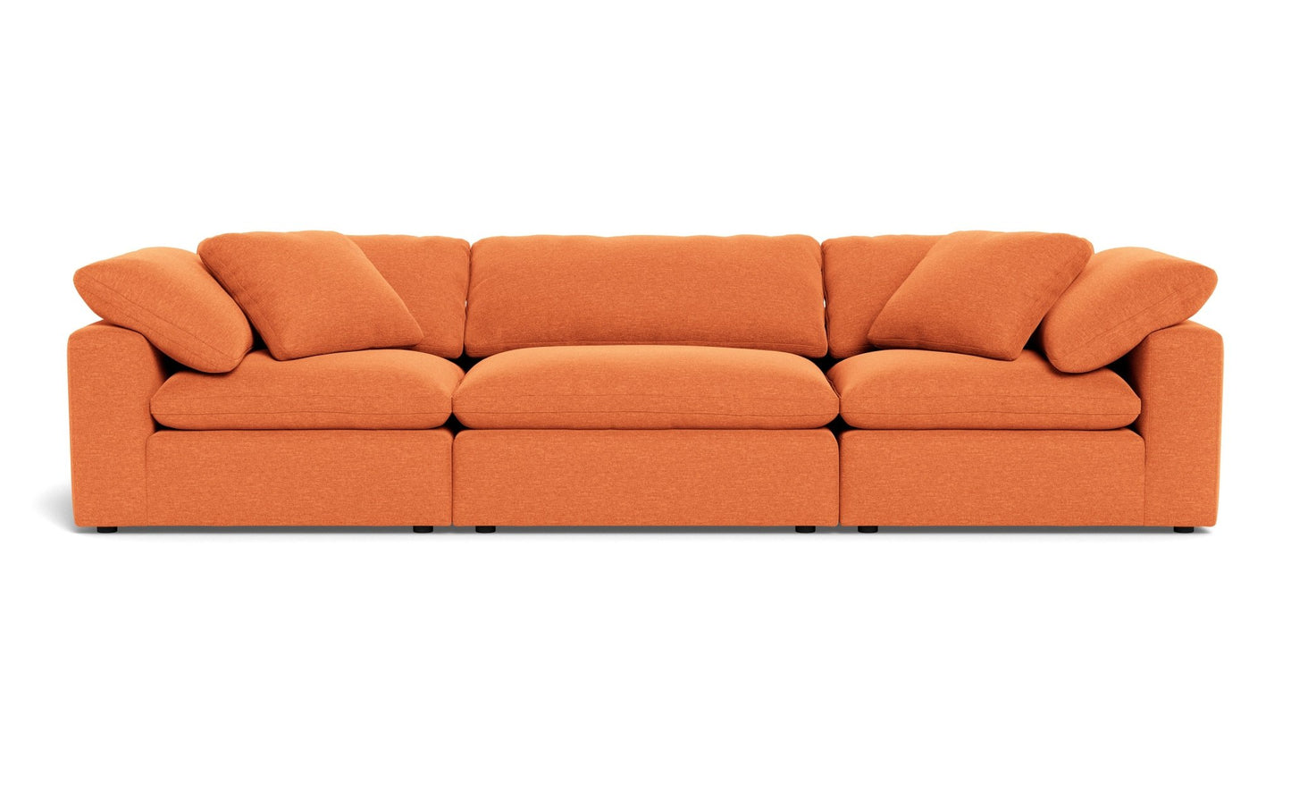Fluffy 3pc Sofa - Bennett Orangeade