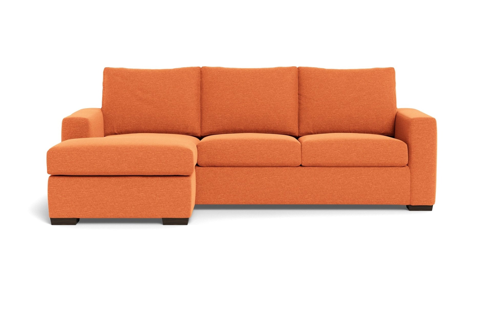 Mesa Reversible Chaise Sofa - Bennett Orangeade