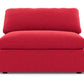 Fluffy Armless Chair - Bennett Red