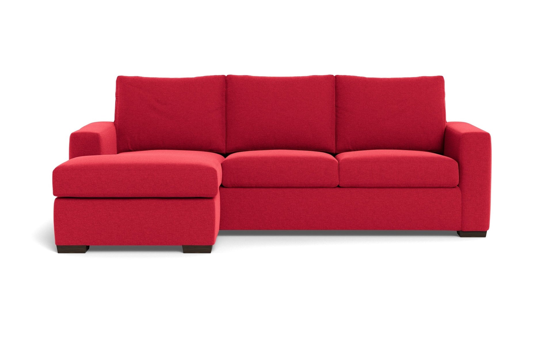 Mesa Reversible Chaise Sofa - Bennett Red