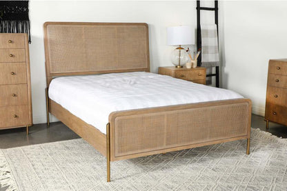 Arianna Sand Rattan King Bed