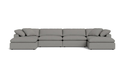 Fluffy 4 Piece Sectional W/Double Otto