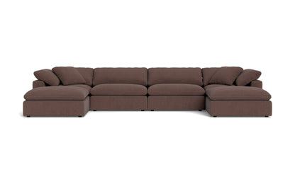 Fluffy 4 Piece Sectional W/Double Otto