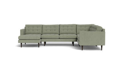 Wallace 131" Corner Sectionals w. Left Chaise - Amigo II Sage