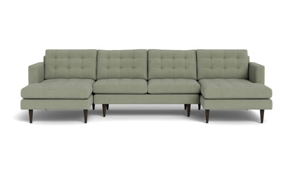 Wallace 126" Double Chaise U Sectional - Amigo II Sage