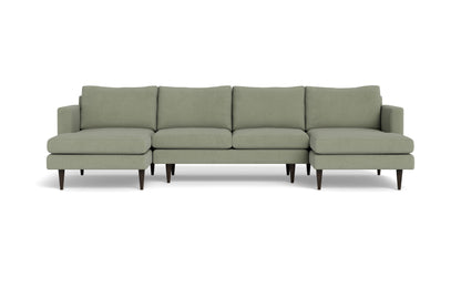 Wallace Untufted Double Chaise U Sectional