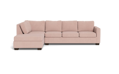 Track 121" Left Chaise Sleeper Sectional - Amigo II Blush